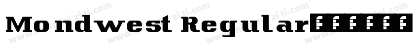 Mondwest Regular字体转换